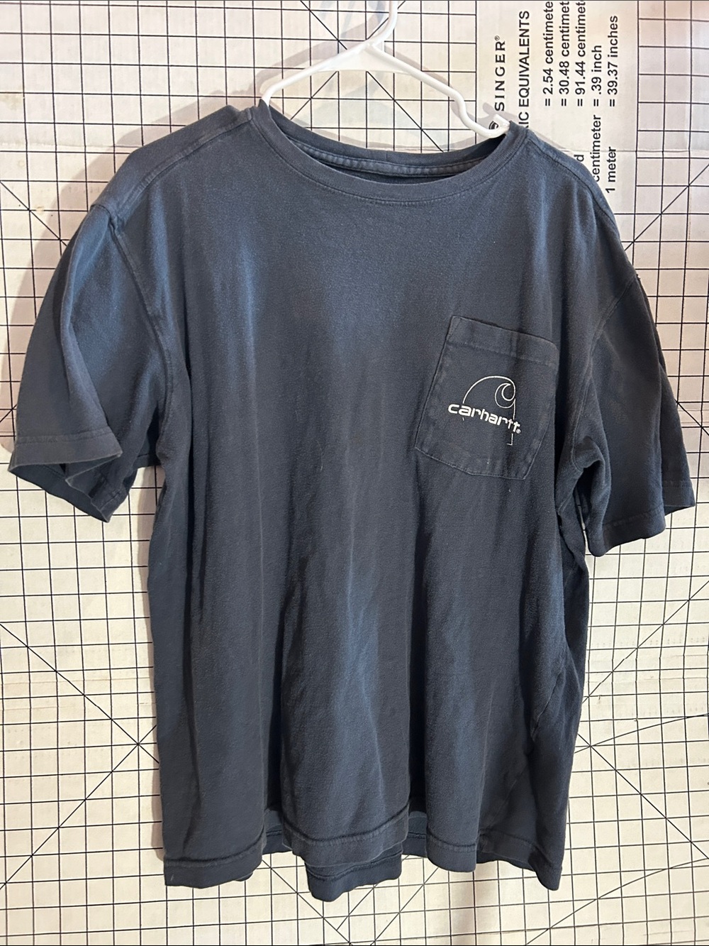Carhartt Short-Sleeve Pocket Tee in Navy Blue